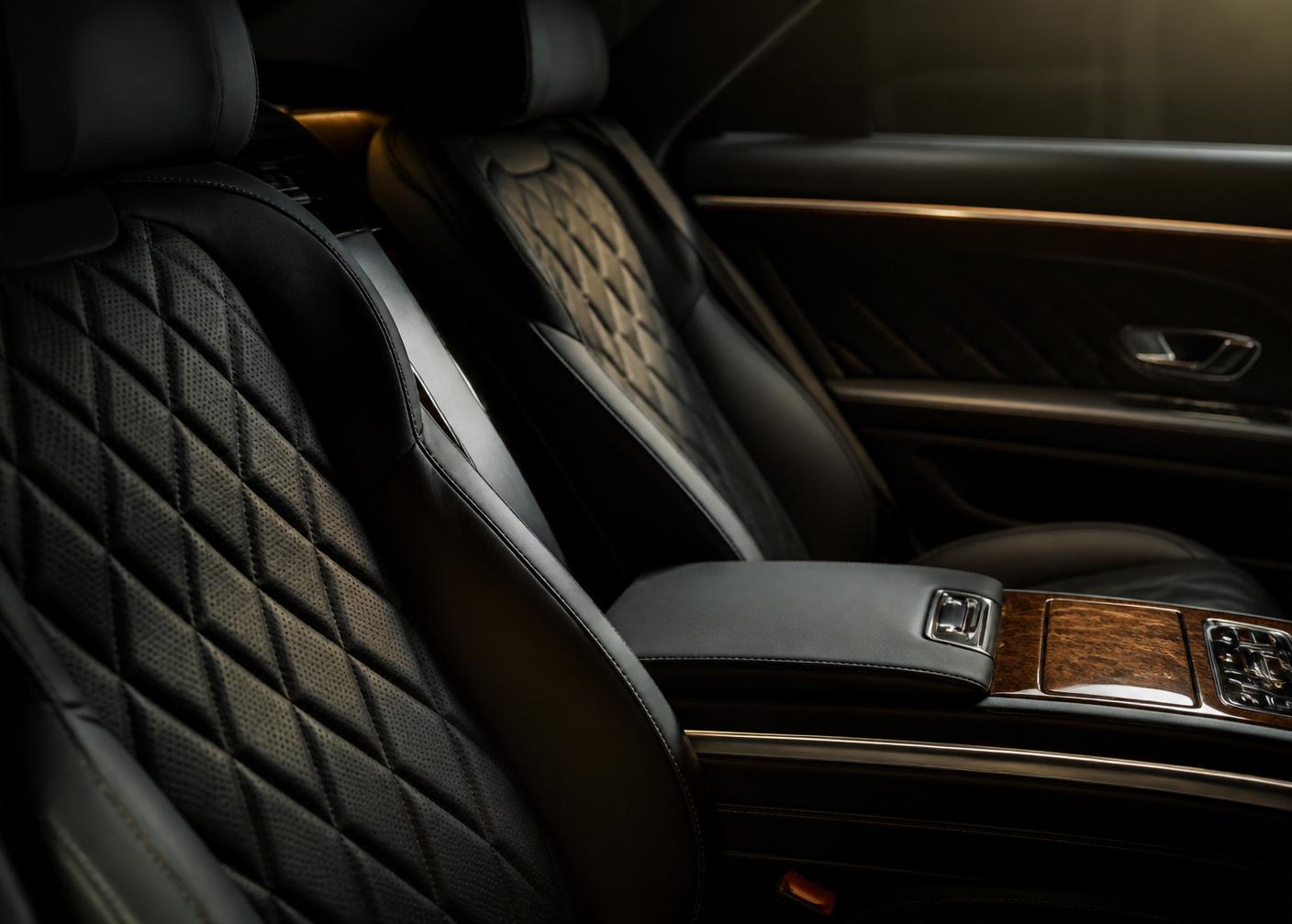 Interior of an executive vehicle